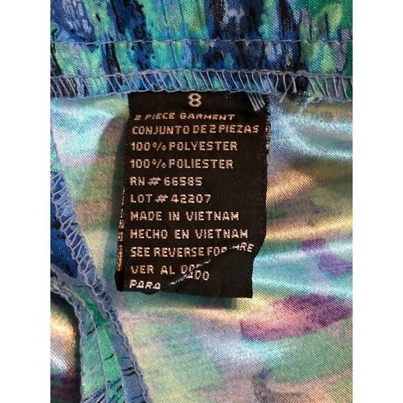 Perceptions Vintage 1990s A-line Skirt Artsy Print Size 8 - Picture 8 of 8